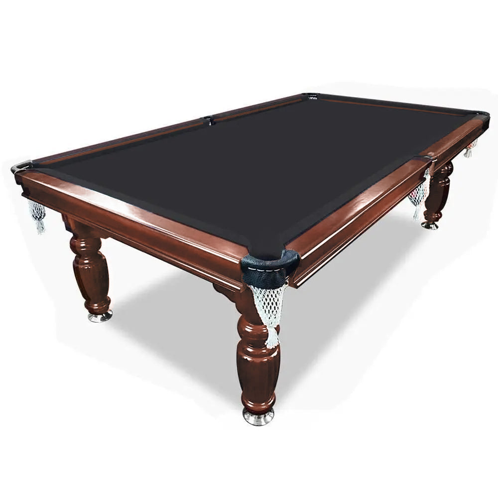 Eeeza 8FT Walnut Slate Pool Table – Classic Look with Full Accessories for Home or Lounge