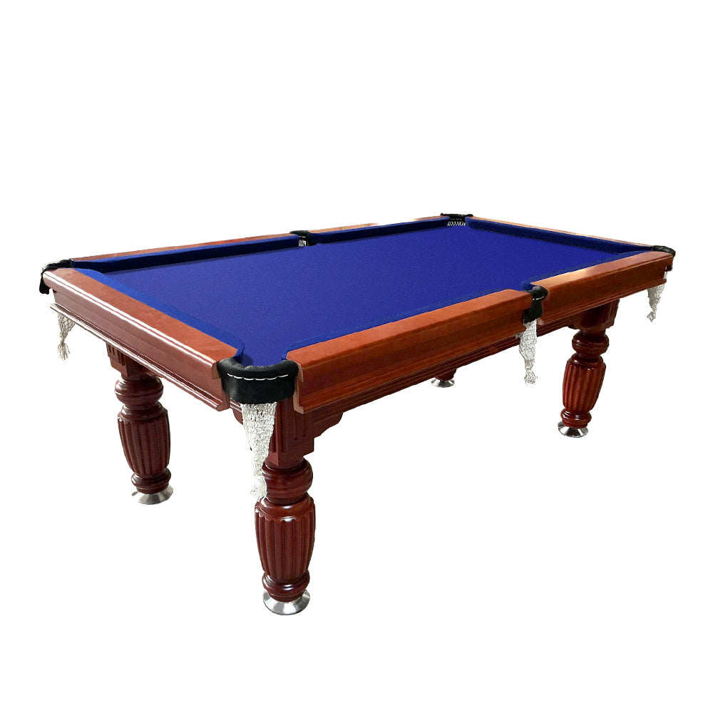 Eeeza 8FT Walnut Slate Pool Table – Classic Look with Full Accessories for Home or Lounge