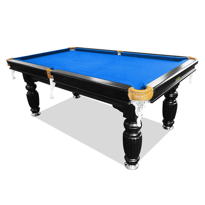 Eeeza 8FT Black Frame Slate Billiard Pool Table With Full Accessories