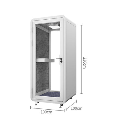 Eeeza 1x1m Movable Soundproof Booth - White