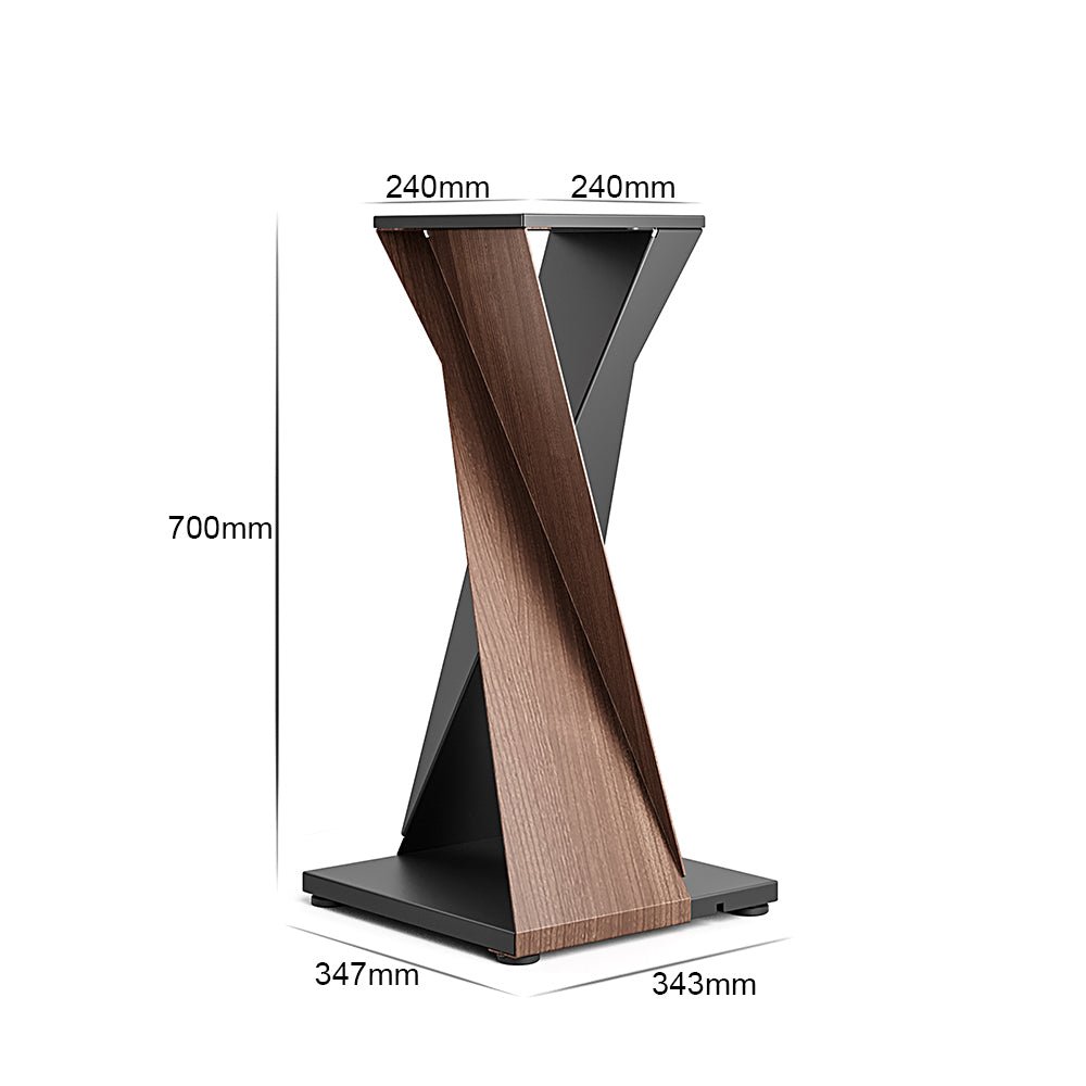 FITUEYES Eiffel Bookshelf Speaker Stand – 70cm Modern Industrial Audio Stand for Surround Sound Speakers