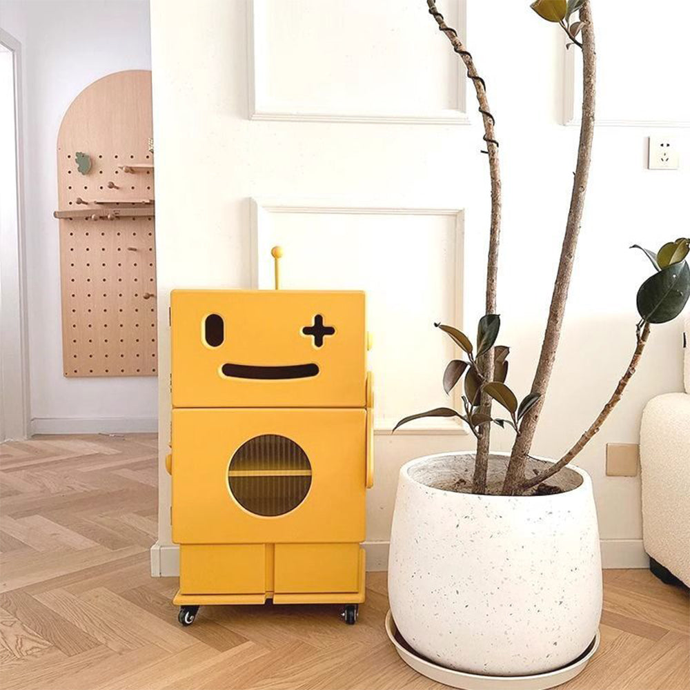 Eeeza Creative Design Robot-Themed Storage Cabinet