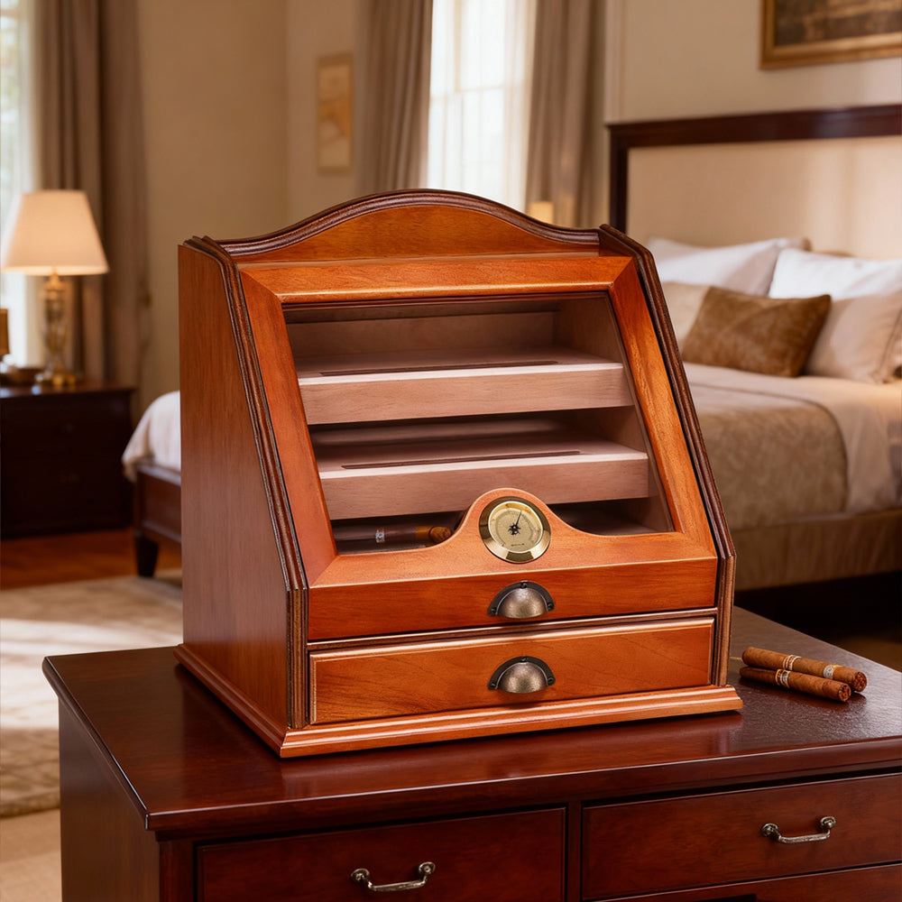 Eeeza Exquisitely retro dual-layer storage cigar cabinet