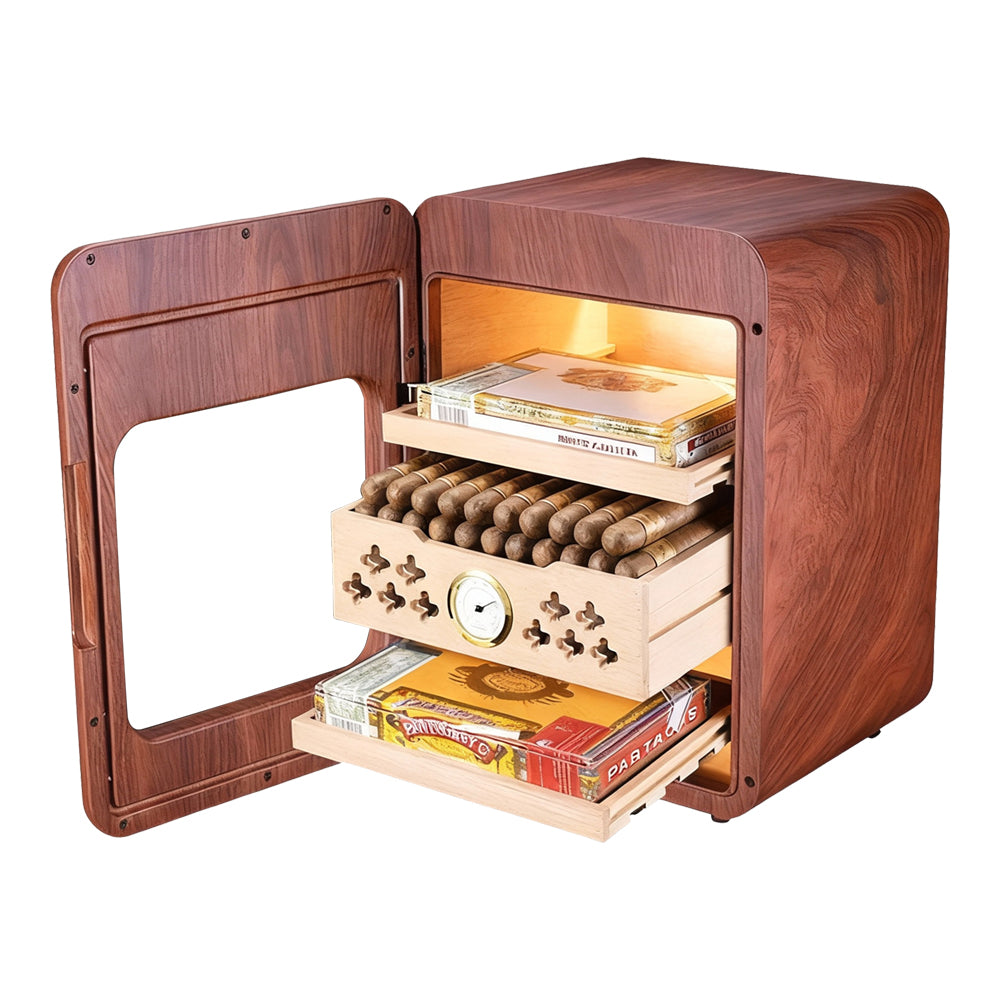Eeeza Wooden cigar cabinet in a simple modern style