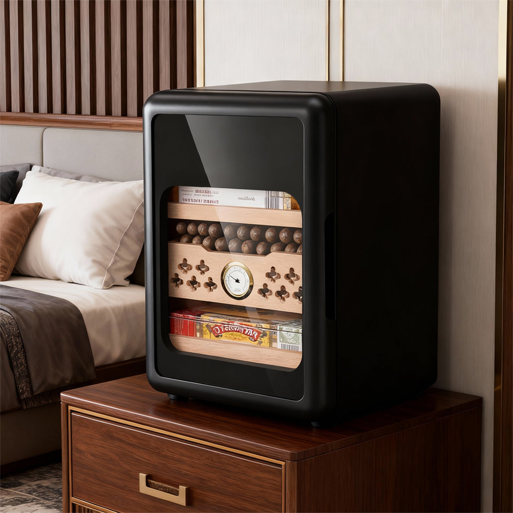 Eeeza Wooden cigar cabinet in a simple modern style