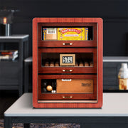 Eeeza Multi-layer storage cigar cabinet in retro style