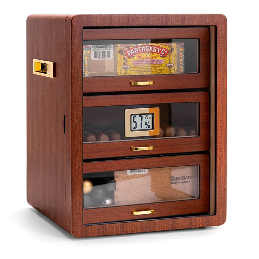 Eeeza Multi-layer storage cigar cabinet in retro style
