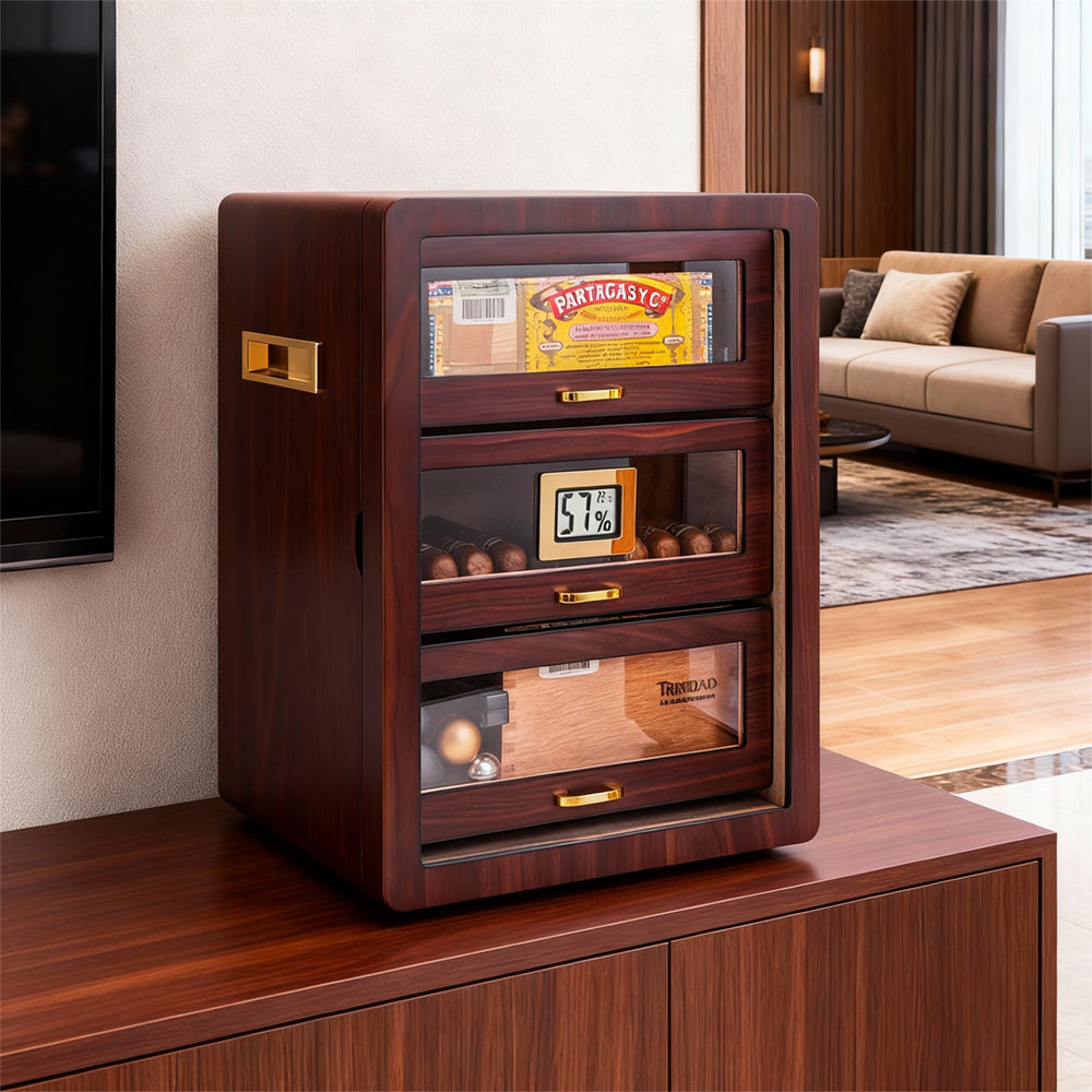 Eeeza Multi-layer storage cigar cabinet in retro style