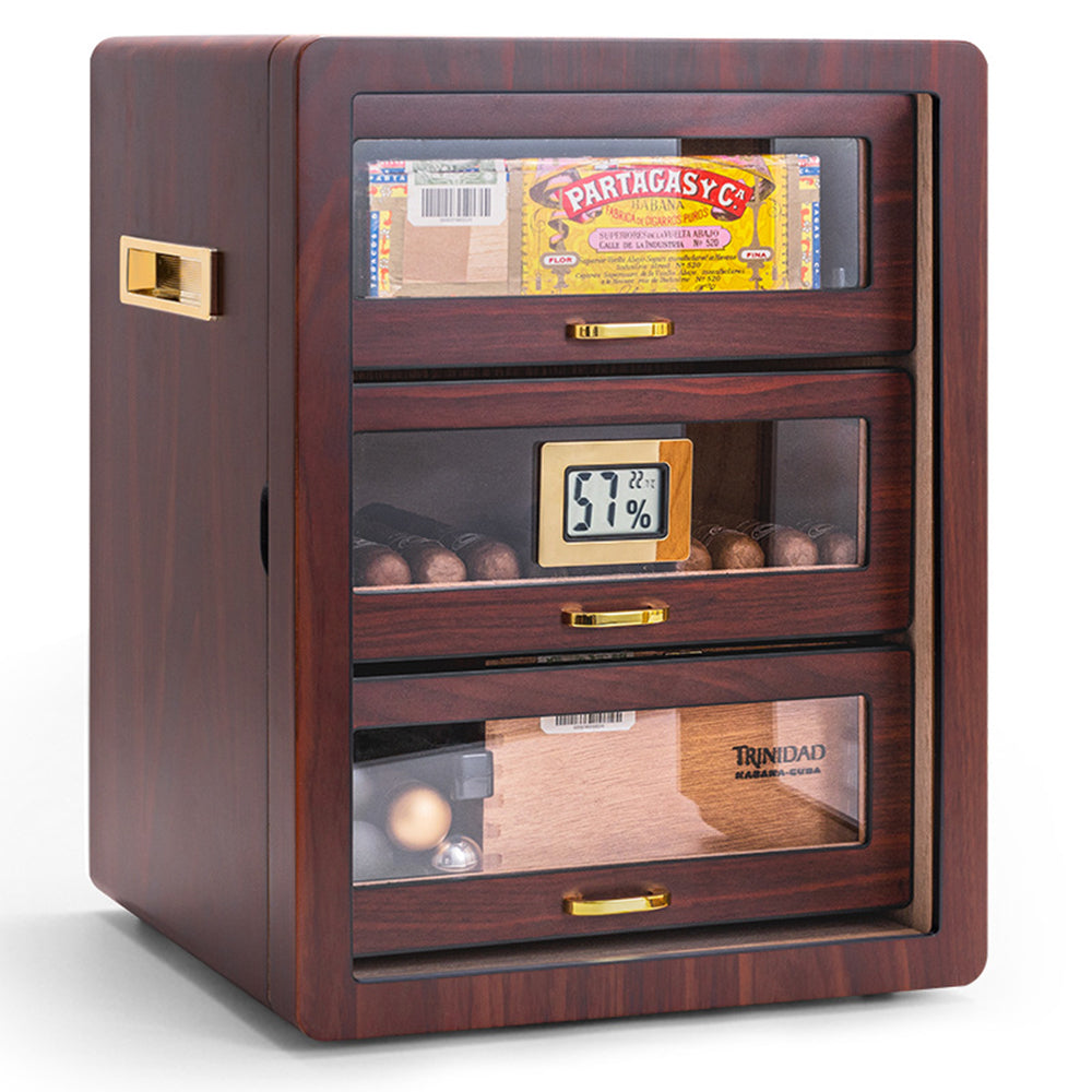 Eeeza Multi-layer storage cigar cabinet in retro style