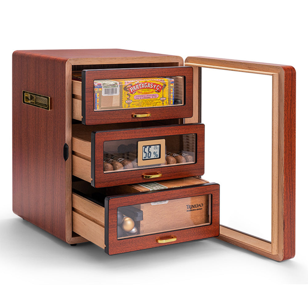 Eeeza Multi-layer storage cigar cabinet in retro style