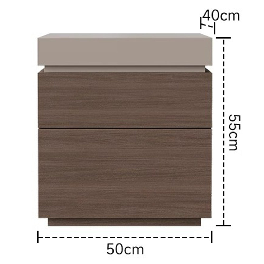 Eeeza Multi-Layer Storage MDF Bedside Table