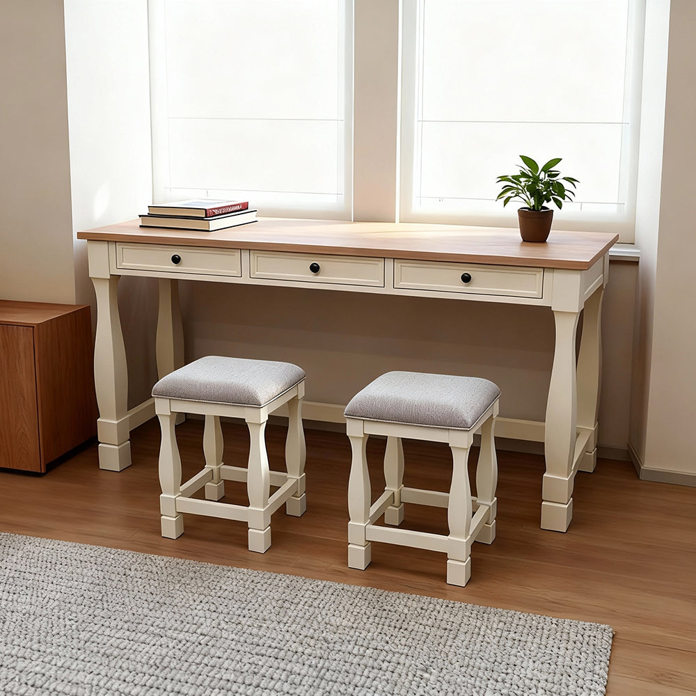 Brio Multi-Purpose Solid Rubber Wood Table Set