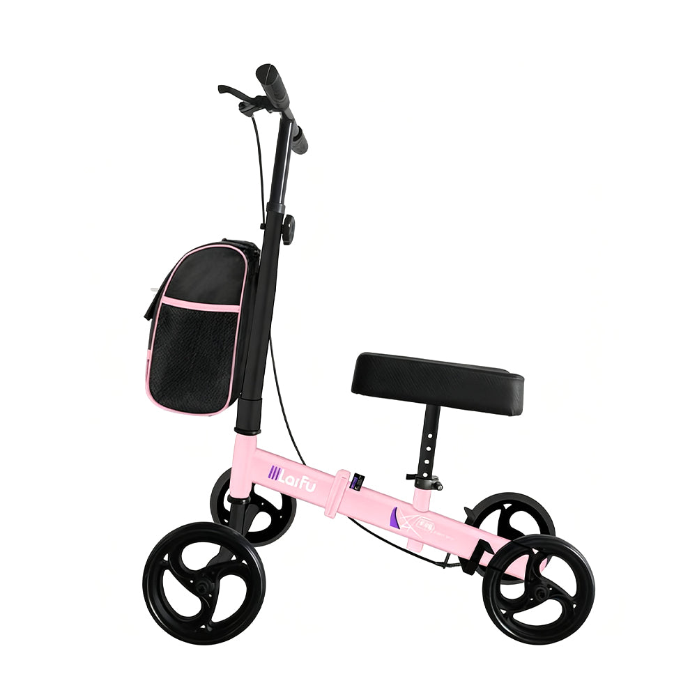 Eeeza Foldable Knee Scooter Walker With Storage Bag