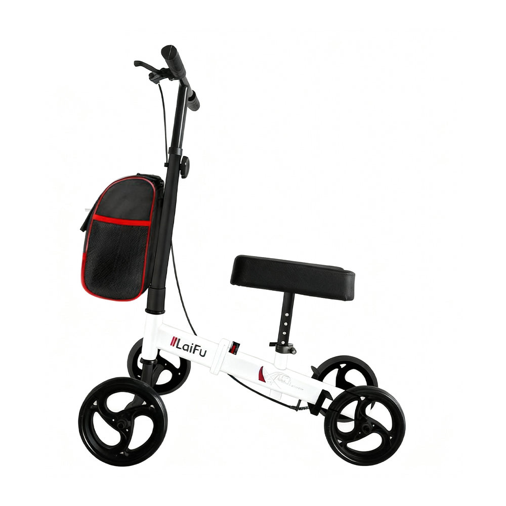 Eeeza Foldable Knee Scooter Walker With Storage Bag