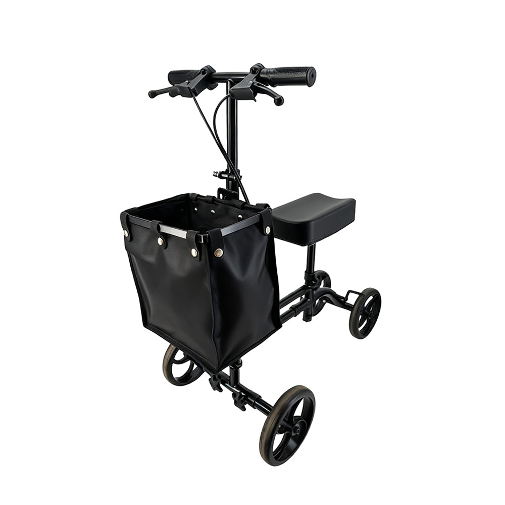 Eeeza Foldable Knee Scooter Walker With Storage Bag