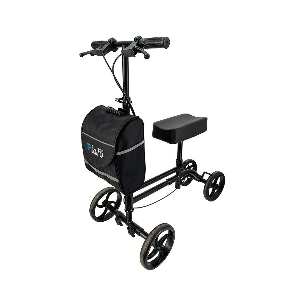 Eeeza Foldable Knee Scooter Walker With Storage Bag