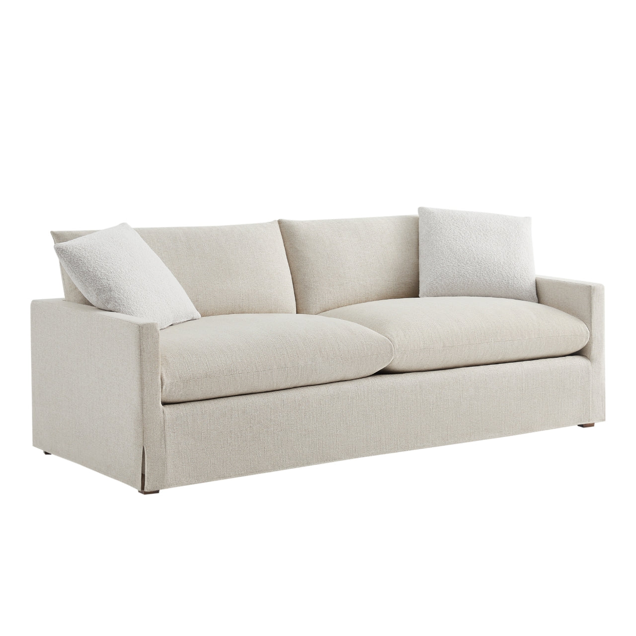 Brio Sofa with Removable Backrest and Solid Pine Wood Frame
