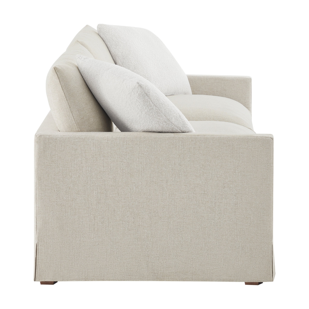 Brio Sofa with Removable Backrest and Solid Pine Wood Frame