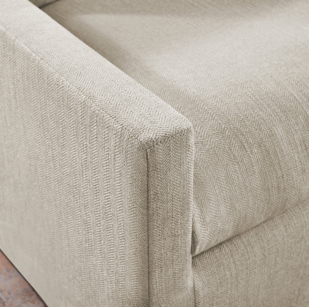 Brio Sofa with Removable Backrest and Solid Pine Wood Frame