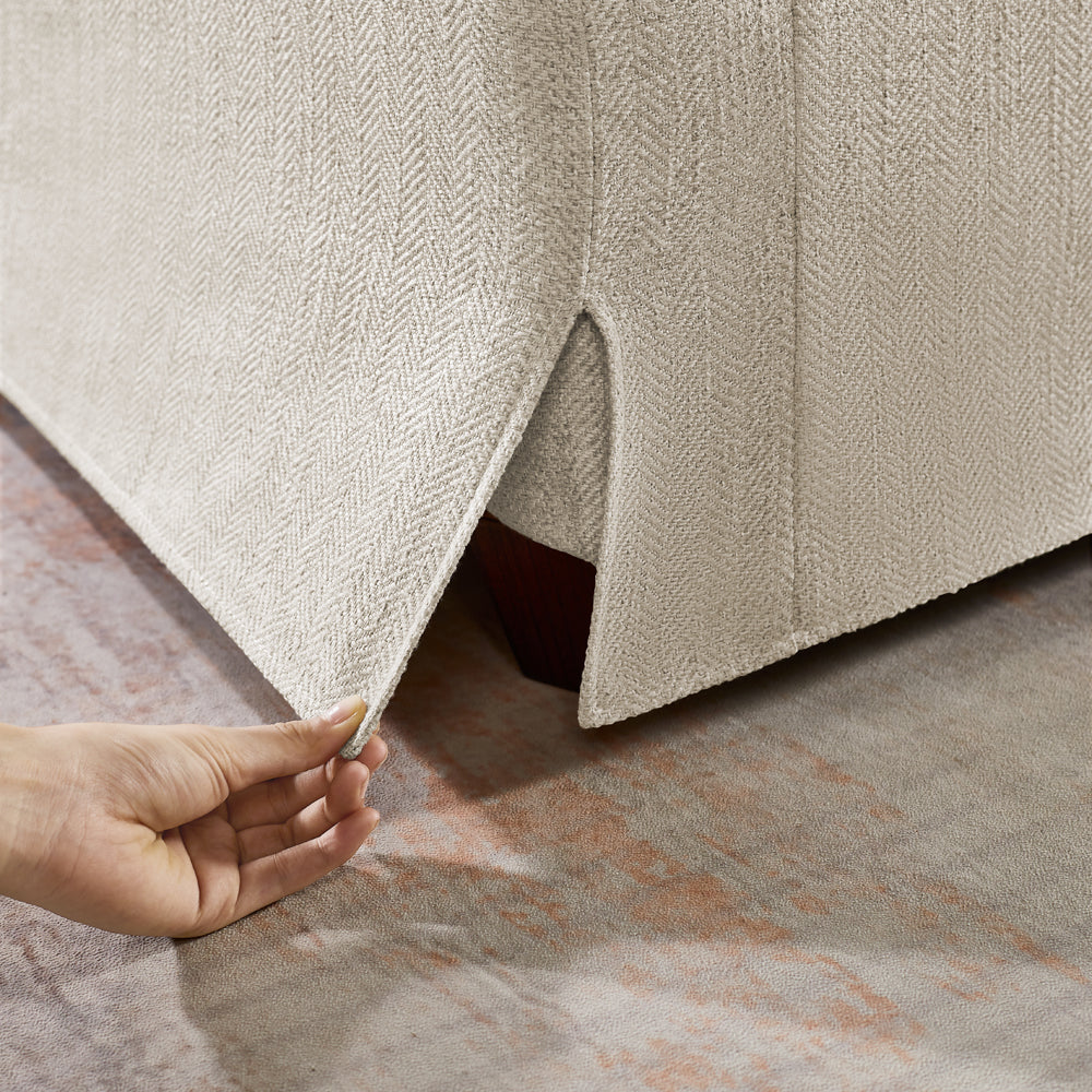 Brio Sofa with Removable Backrest and Solid Pine Wood Frame