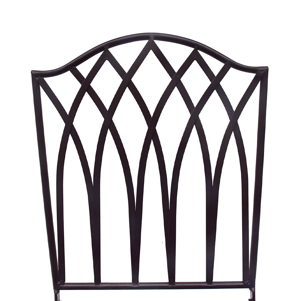 Eeeza Outdoor Iron Frame Foldable Chair With Table Set