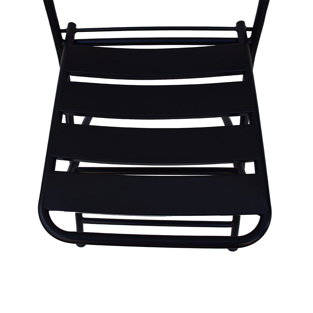 Eeeza Outdoor Iron Frame Chair With Table Set