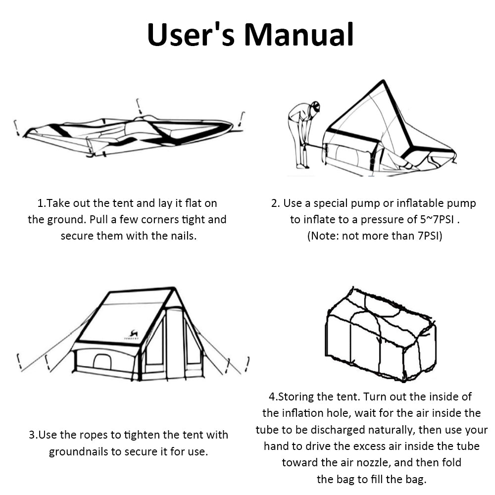 Eeeza Mountain Outdoor Camping Inflatable Tent
