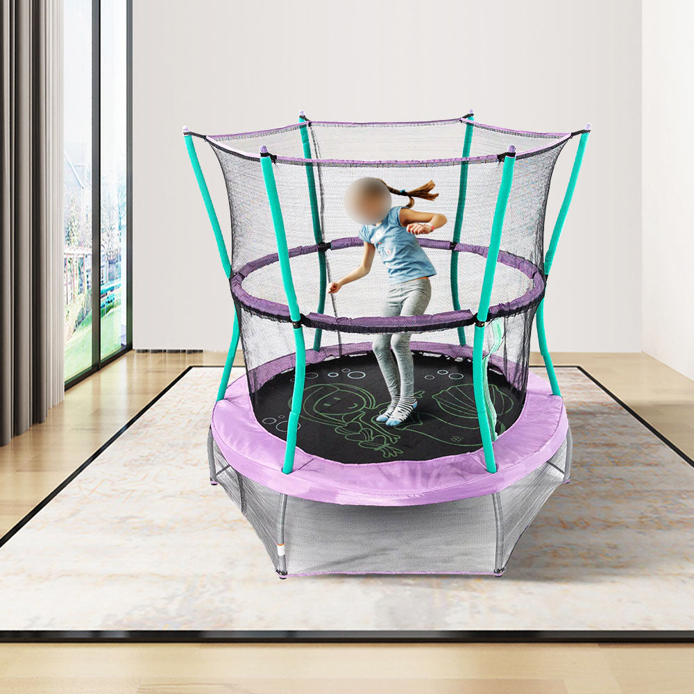 Eeeza 4.6FT Mini Children's Trampoline With Sound Effects