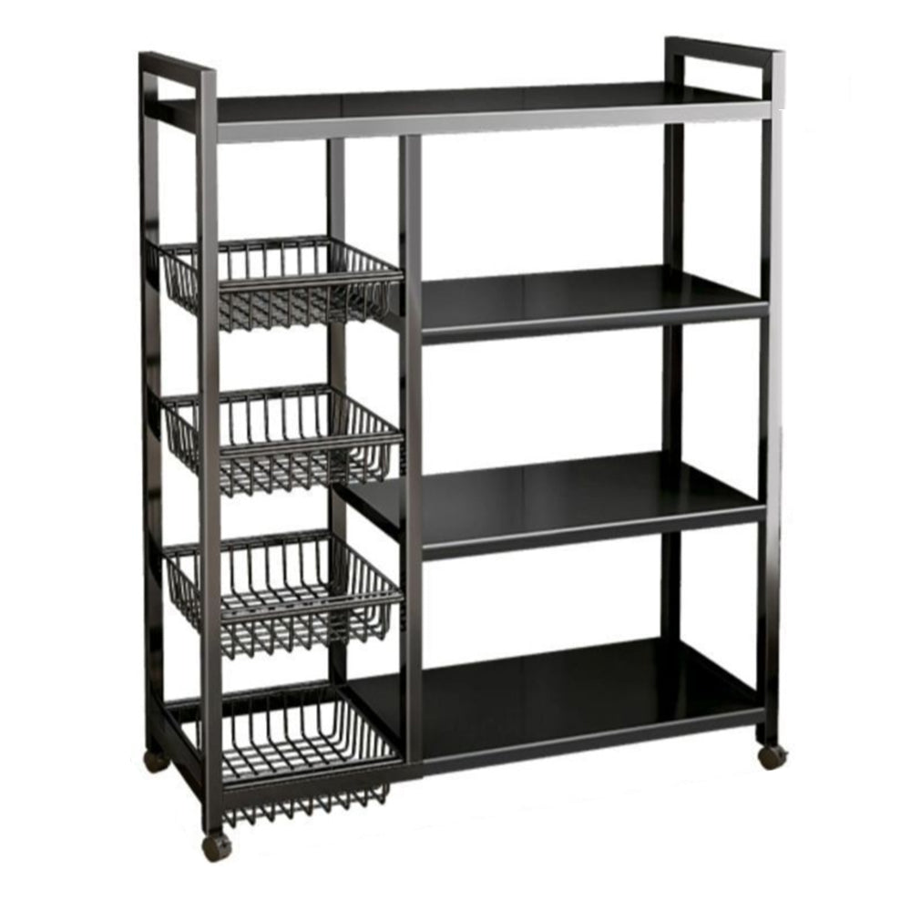 Eeeza Carbon Steel Storage Rack – 108cm & 135cm, Dual Size with Lockable Wheels