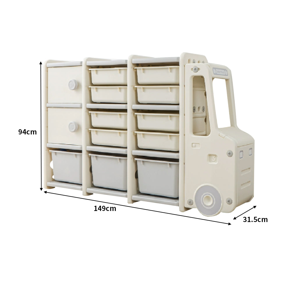 Eeeza Large Capacity Multi-tiered Truck Storage Cabinet