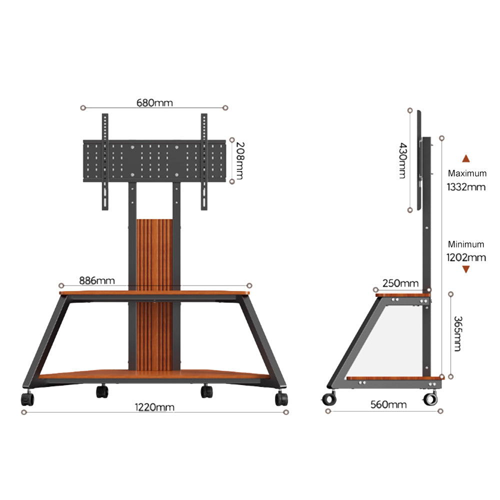 Eeeza Universal TV Stand with Storage