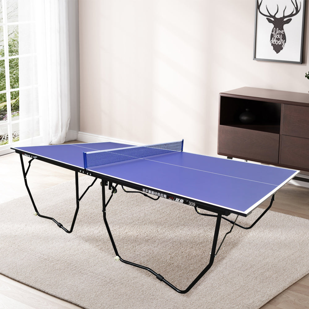 DOUBLE FISH Indoor Table Tennis/Ping Pong Table - Black&amp;Blue