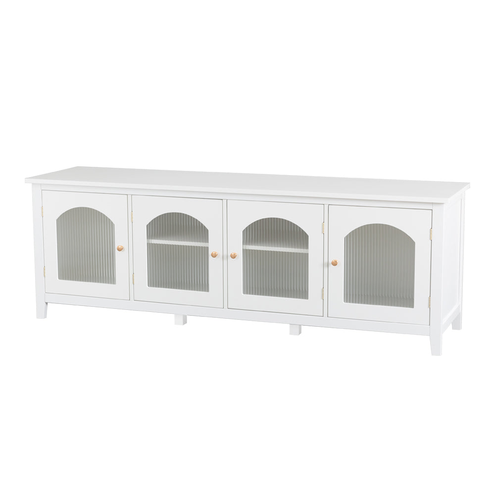 Eeeza Extra-Large Vintage White Storage Cabinet