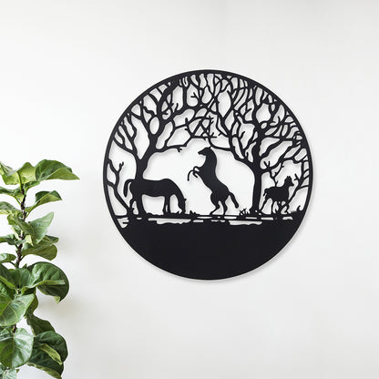 Eeeza Animal Pattern Iron Wall Decoration