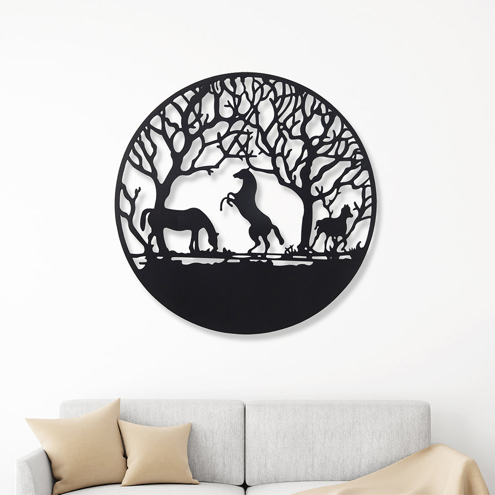 Eeeza Animal Pattern Iron Wall Decoration