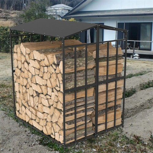 Heavy Duty Firewood Log Rack Large Storage Holder Shed Rack