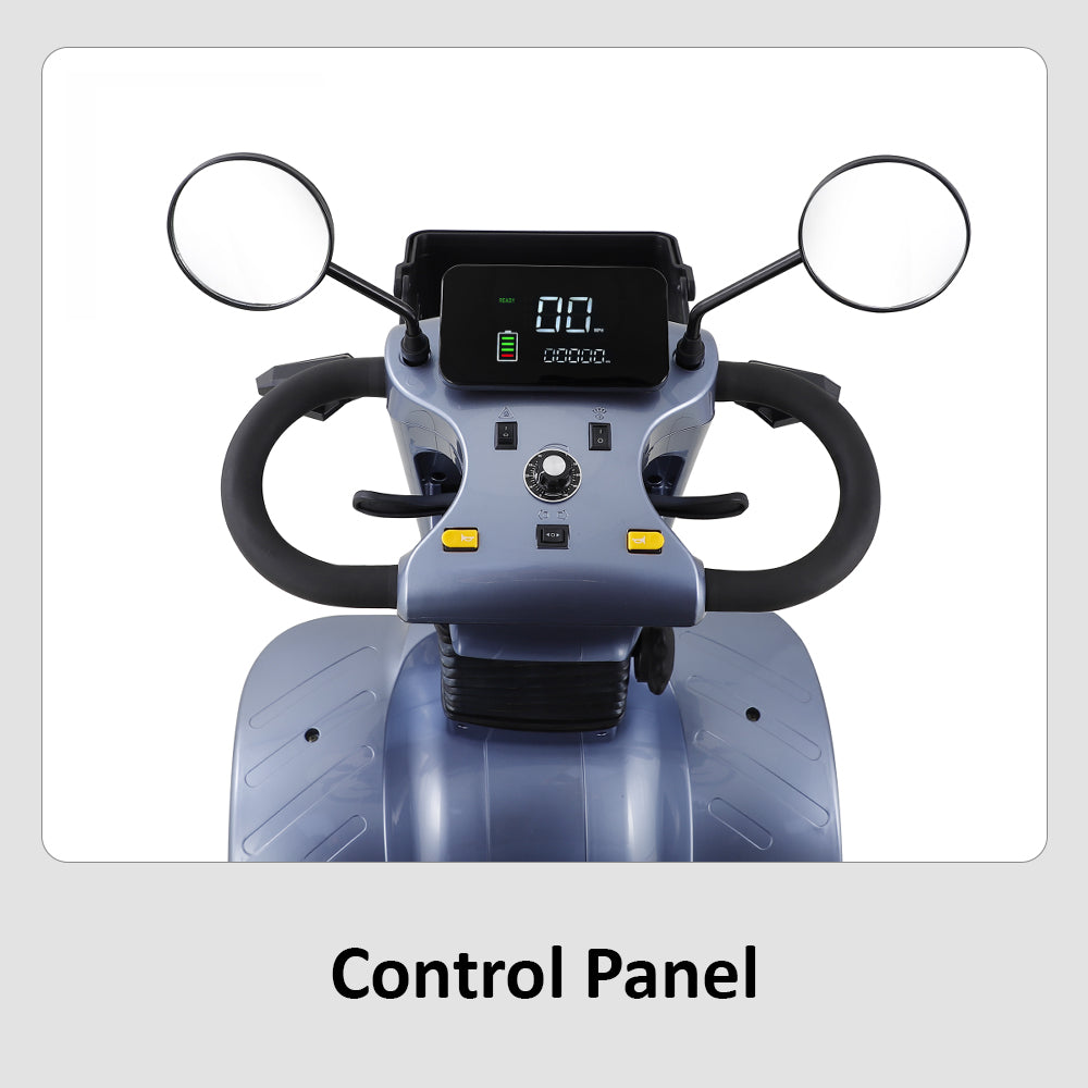 Eeeza BSHC Adjustable Electric Mobility Scooter, 500W 48V 20Ah