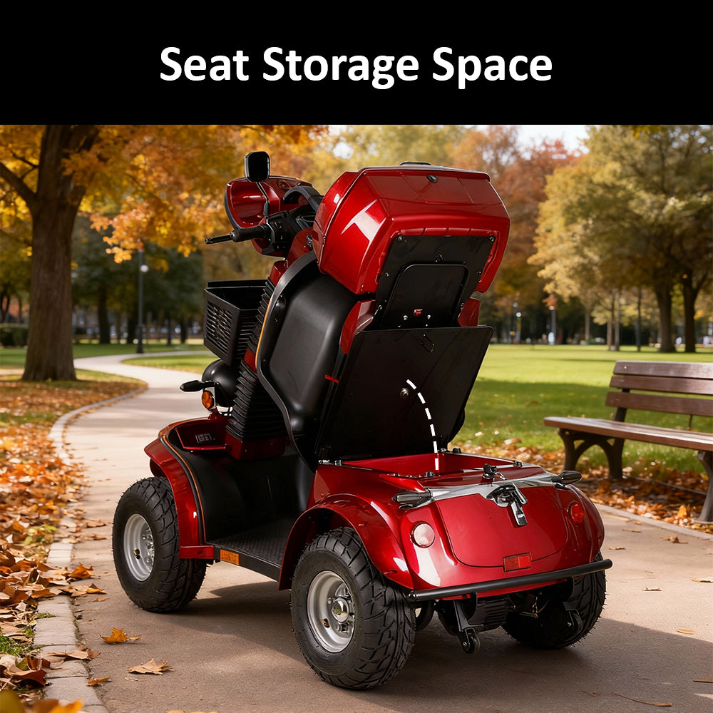 Eeeza DJD Adjustable Electric Mobility Scooter, 1000W 60V 20Ah