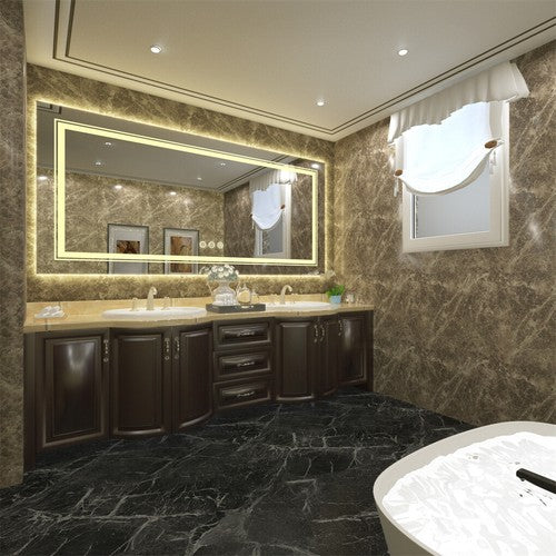 1.83m Jumbo LED Bathroom Mirror Dual Lights Anti-Fog Vanity Mirror IP65
