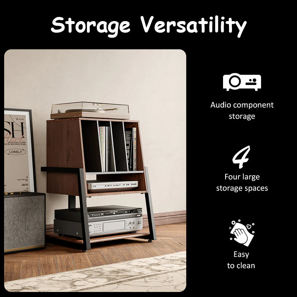 FITUEYES Modern Style Record Storage Audio Rack