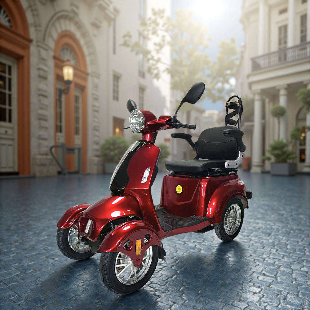 Eeeza 2D4L Electric Mobility Scooter With Golf Ball Rack, 500W 60V 20A