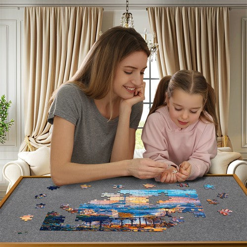 1500 Piece Jigsaw Puzzle Table 4 Adjustable Angle with Cover & 2 Storage Drawers