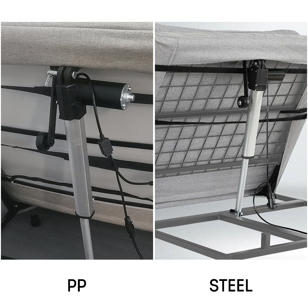 Eeeza Electric Adjustable Bed Backrest, Gray
