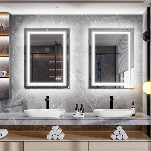 LED Bathroom Vanity Mirror Lighted Smart Wall Mounted Backlit Mirror Waterproof