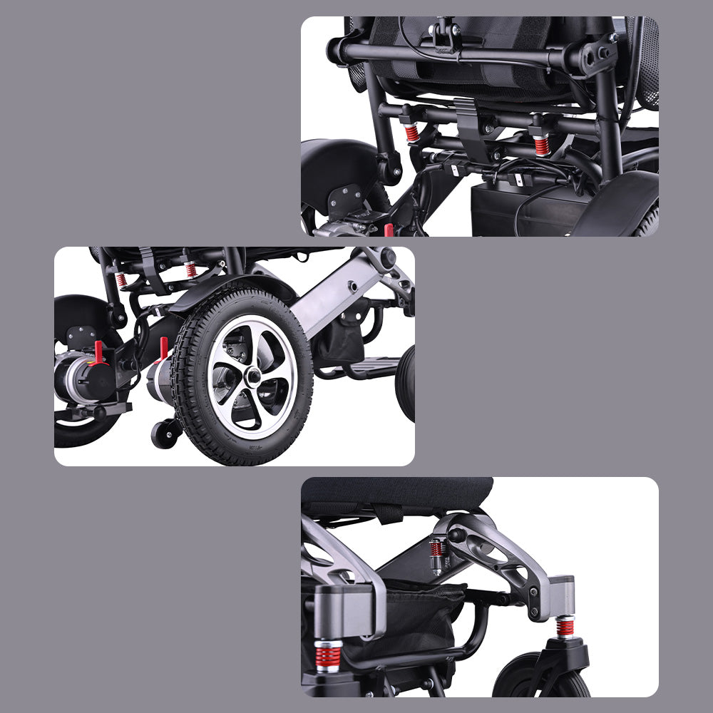 Eeeza 9001 Foldable Portable Electric Wheelchair, 1-6km/h, 24V13A