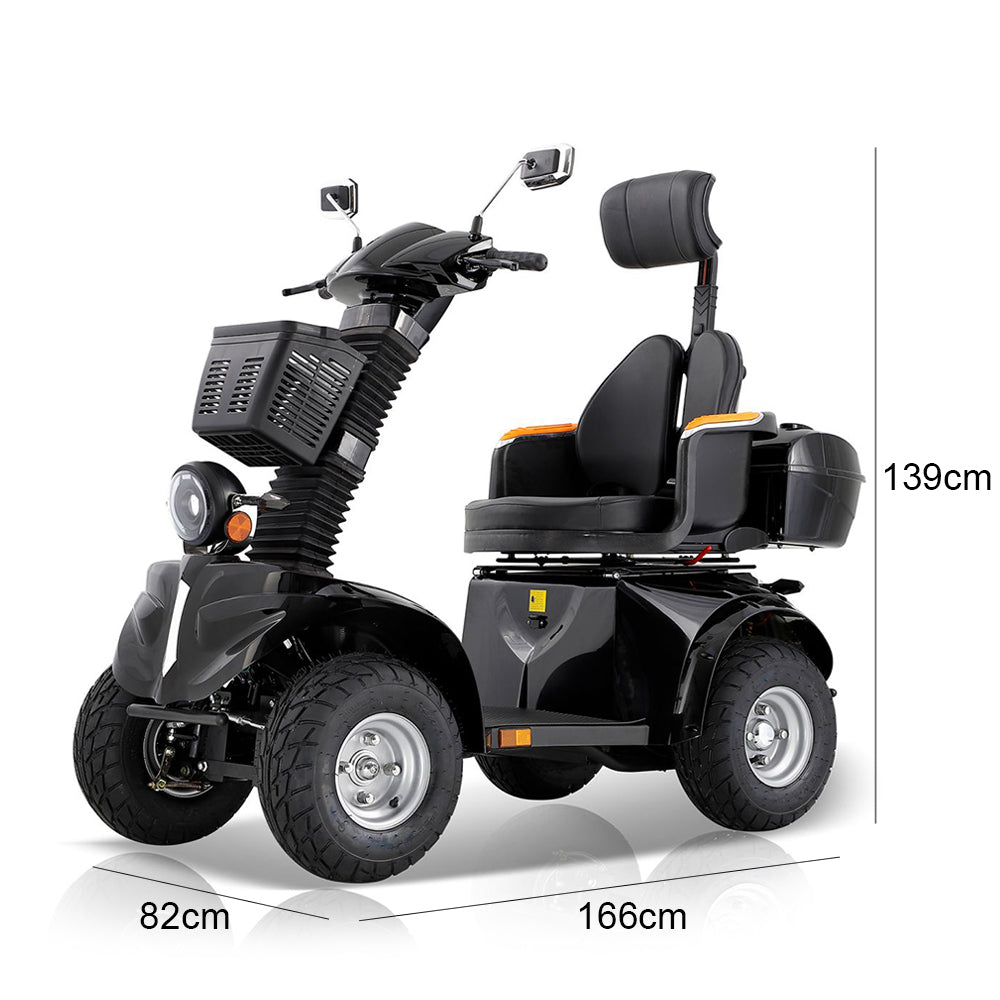 Eeeza DJD Adjustable Electric Mobility Scooter, 1000W 60V 20Ah
