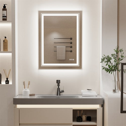 LED Bathroom Vanity Mirror Lighted Smart Wall Mounted Backlit Mirror Waterproof
