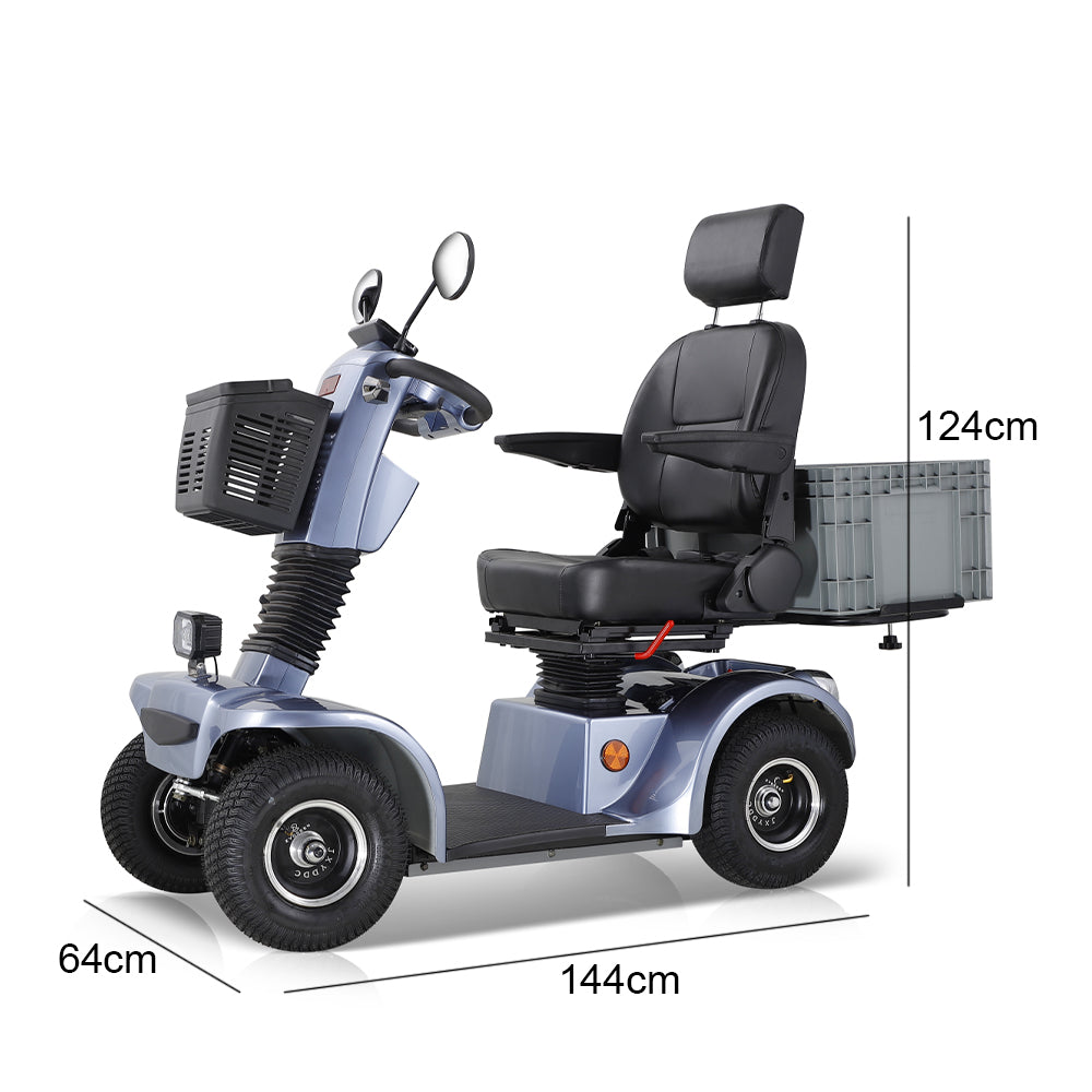 Eeeza BSHC Adjustable Electric Mobility Scooter, 500W 48V 20Ah
