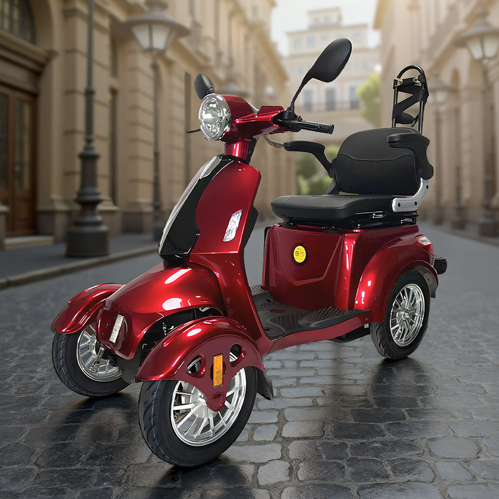 Eeeza 2D4L Electric Mobility Scooter With Golf Ball Rack, 500W 60V 20A