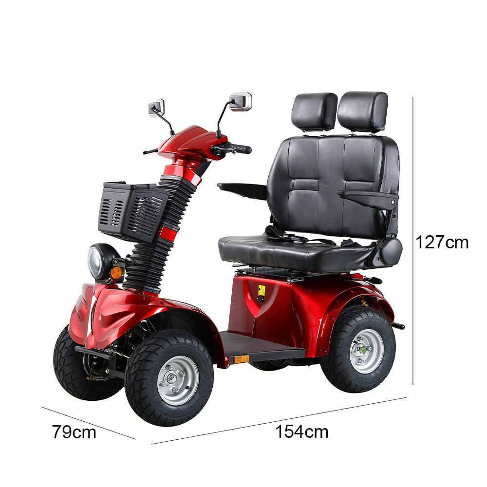 Eeeza B56B Duo Electric Mobility Scooter, 800W 60V 20Ah
